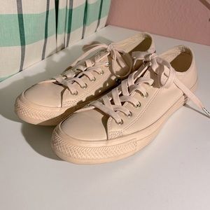 Converse ‘NudeCollection’ Pink Leather Sneaks Sz 9